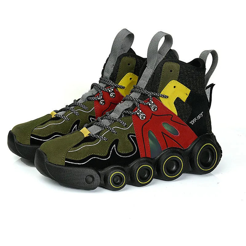 Fashion High-top Sneakers New Catwalk Shoes Men Men's Shoes - Bellarte Enchanté Fashion High-top Sneakers New Catwalk Shoes Men Men's Shoes